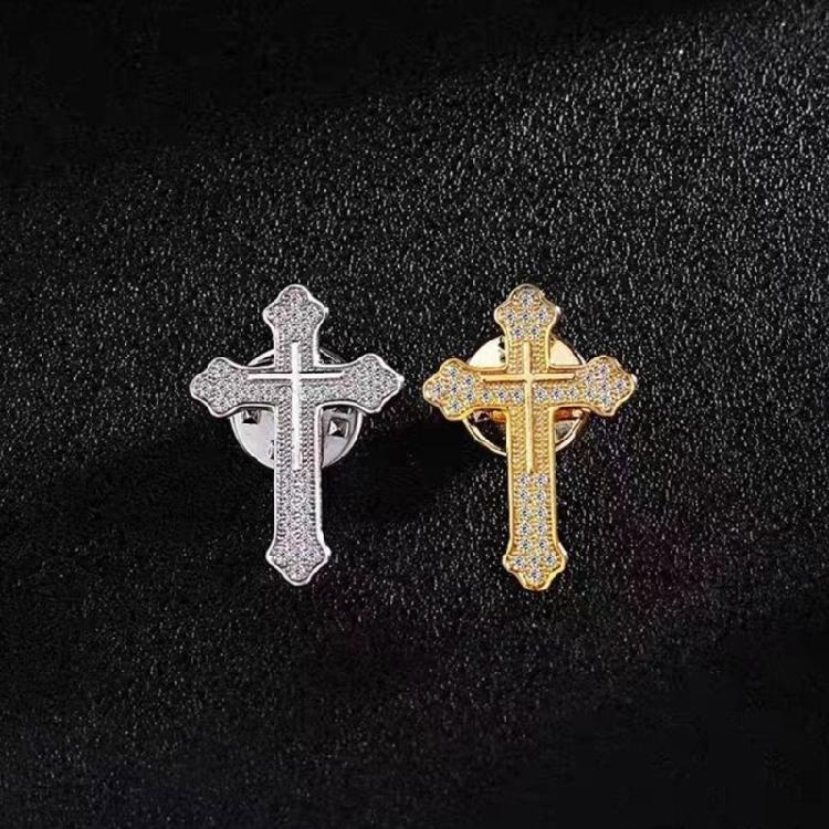 Creative Men's Crosses Suit Pin Sophisticated Men's Suit Brooch Accessory Crosses Lapel Pin For Special Event