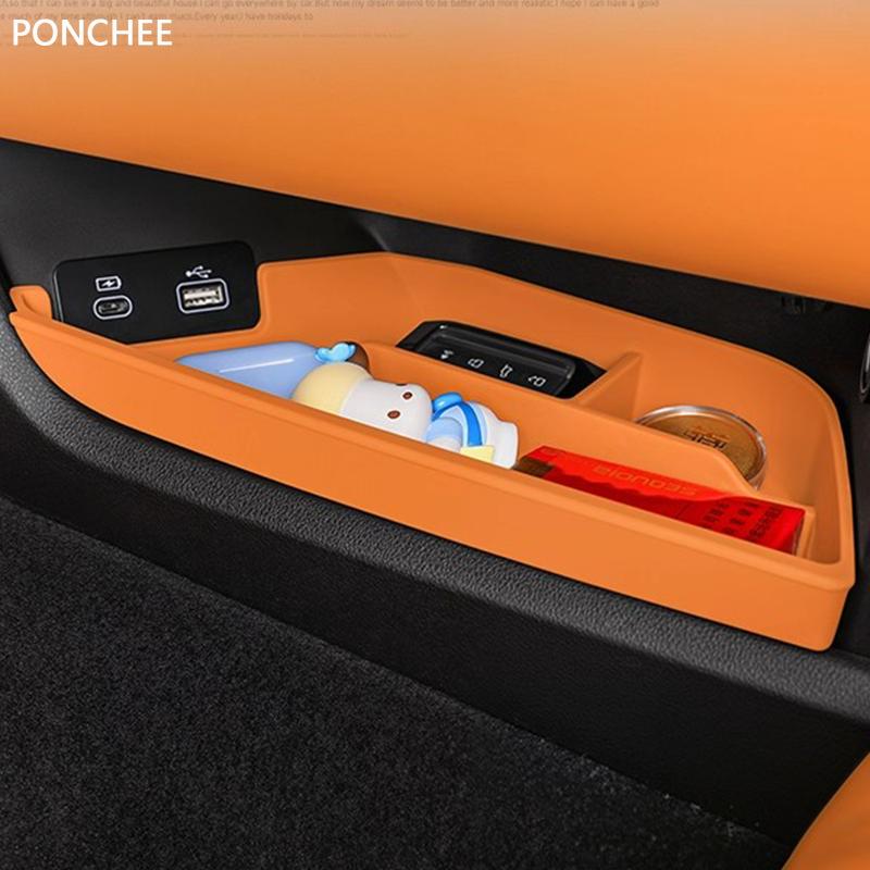 For Tank 500 2022-2026 Under Center Control Storage Box Silicone Storage Box Automobile Modification Supplies Neat and Practical