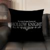 HHollow Knight Game Cushion Cover Natural Linen Organic Fabric DoubleSided Printing Sofa Home Decor Gift Pillow Case