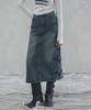 Urban Dress Pinch Long Denim Skirt - 2Col