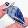 Natural Sodalite, Iolite Gemstone 925 Sterling Silver Jewelry Pendant 2.17" AP-14058