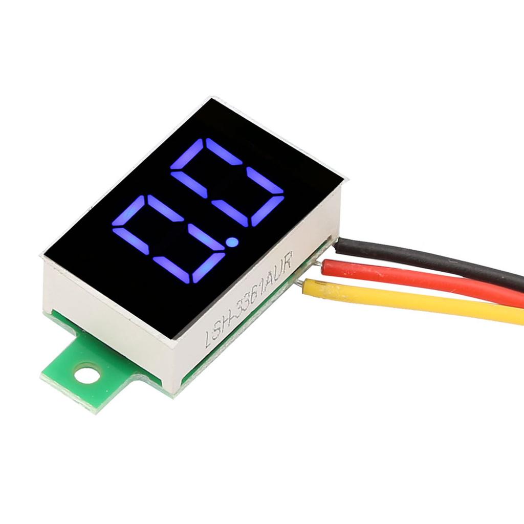 5 pezzi 3 Colori 0,36 Pollici Display Digitale Voltmetro CC Tre Fili LED Voltmetro Monitor di Tensione