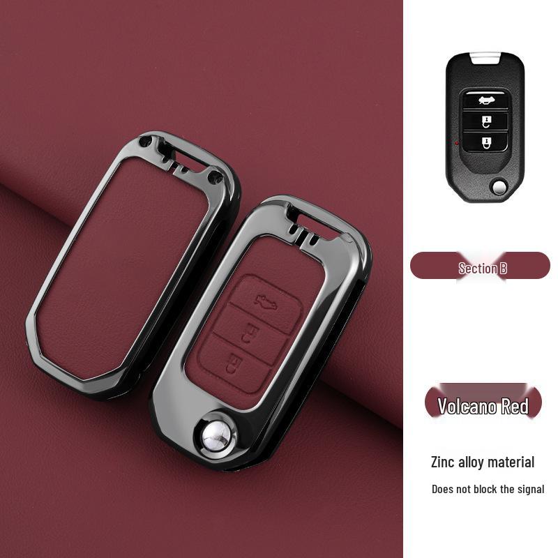 Stylish Metal Car Key Case for XRV, Fit, Vezel, URV, Fengfan, Xiangyu - Personalized Luxury Remote Shell Cover