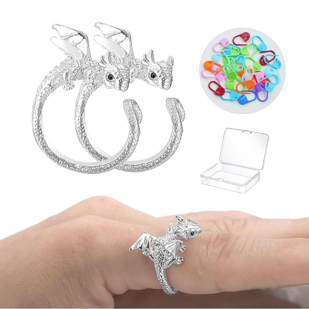 Sewing Accessories Crochet Marker Clips Thimble Ring Knitting Loop Crochet  for Household