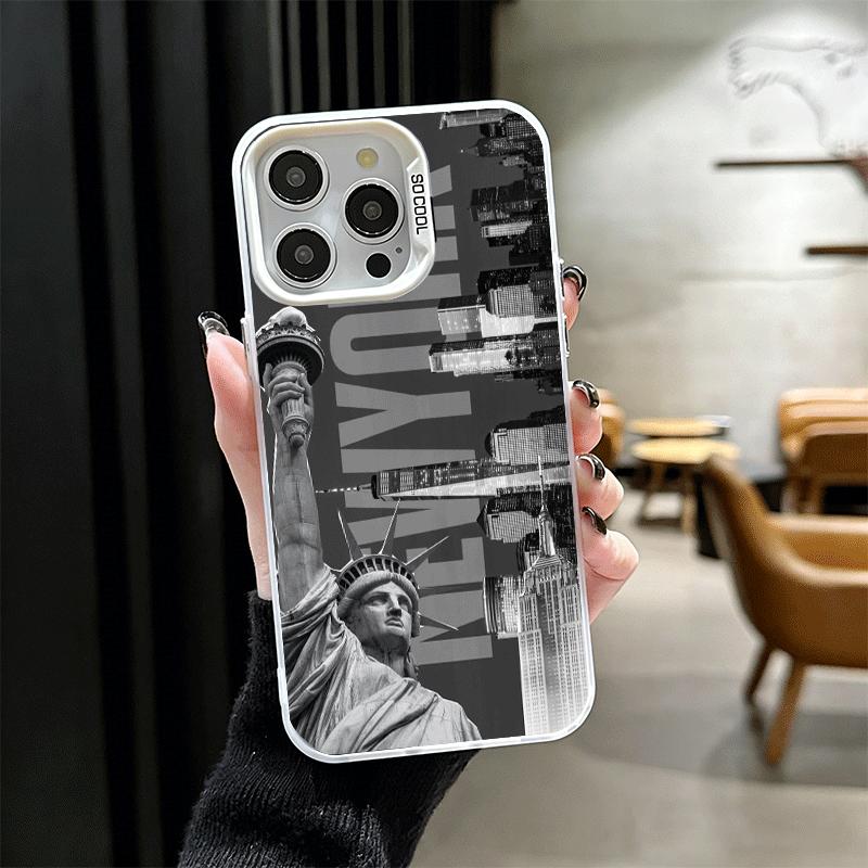 NYC New York City Soft Phone Case for iPhone 15 16 17 Pro Max 17Air 16E 14 Plus 13 12 Mini Shockproof Cover Back Shell