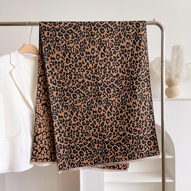 

Шарф женский осенне-зимний новый товар кашемировая смесь двухсторонний цветной теплый платок толстый длинный шарф высокого класса модный и универсальный 185*65CM