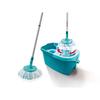 Floor Cleaning Set with Wringer Bucket Clean Twist Disc Mop 52101, Fringe Mop with Telescopic Handle, 6 L Bucket