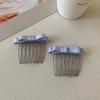 2Pcs Inserted Comb Bow Hair Comb Adornment Hair Clip Versatile Simple Anti-Skid Curl Bangs Side Top Clip Hair Accessories