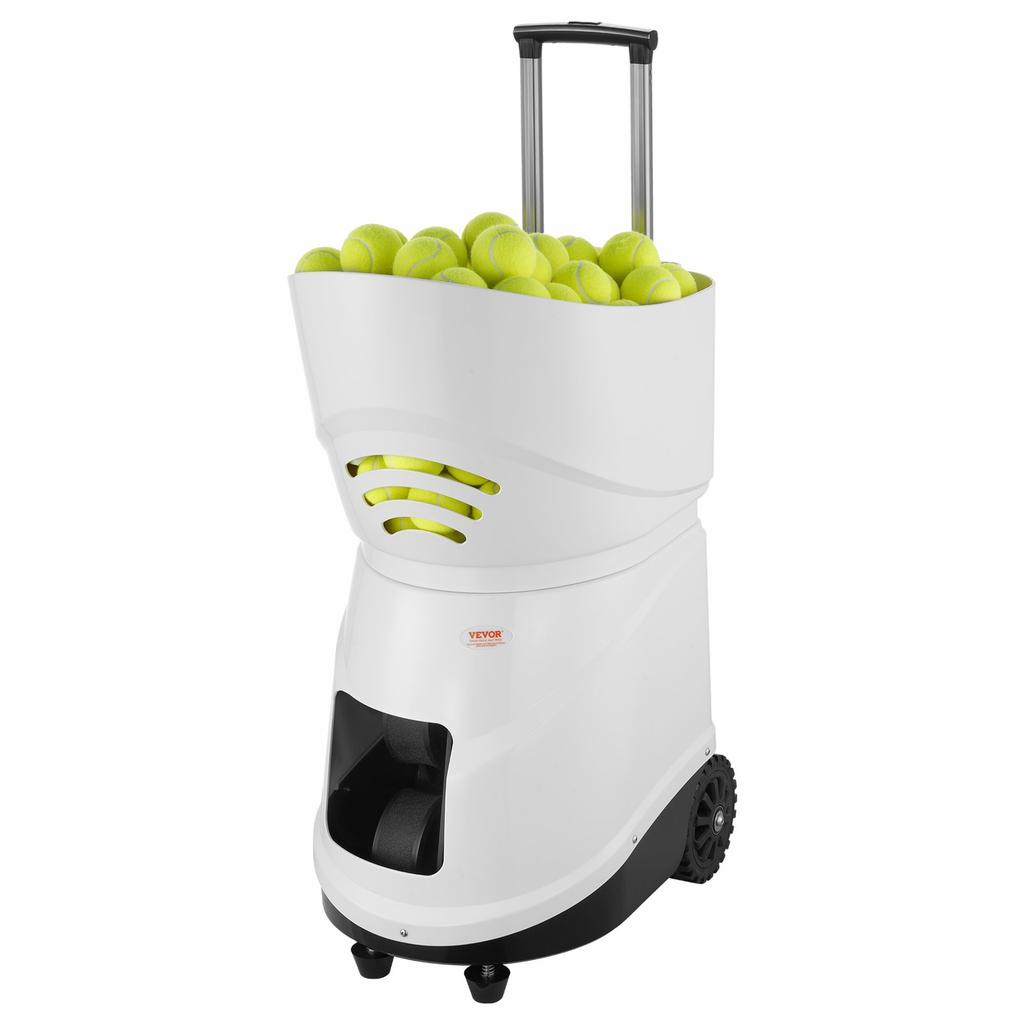 VEVOR Tennis Ball Machine, Automatic Portable Tennis Ball Launcher, 150 Balls Tennis Training Practice Thrower, 5 Motors Multi-Mode Drills