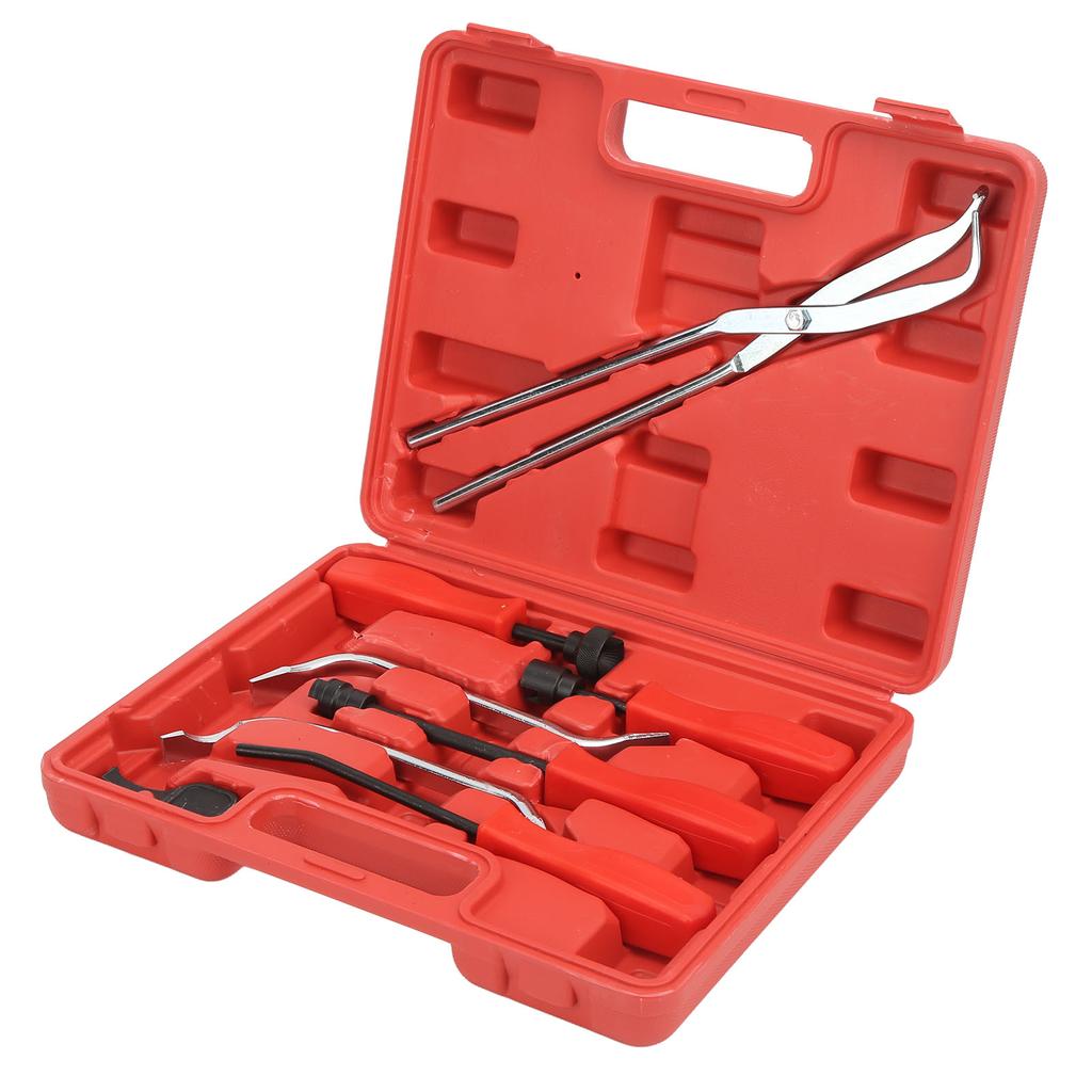 8PCS Drum Brake Puller Tool Kit Universal 45 Steel Oxidation Chromate Coating with Storage Box