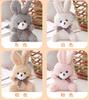 10cm Soft Stuffed rabbit Plush Toys Mini Bow-tie sitting bunny Dolls Small Gift for Party Wedding Keychain Pendant Teddy Doll
