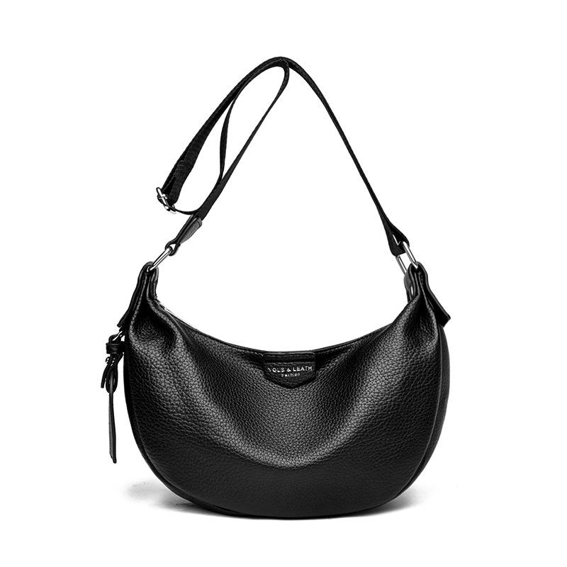 Women's Bag Shoulder Bag Crossbody Bag Feeling Dumpling Bag New Lychee Pattern Urban Simple Small Bag Versatile