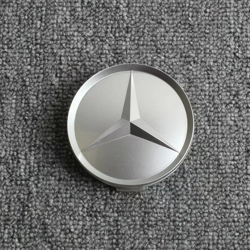 New 2025 Hot 4pcs 75mm Car Wheel Hub Cap Emblem for Mercedes Benz C180 E300 ML350 GLC W163 W166 W167 W204 W205 W212 W213 X253 W1