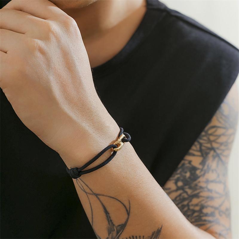 Minimalist Milan Rope Bracelet Simple Black String Bracelet For Women Men Lovers Lucky Wristband Jewelry