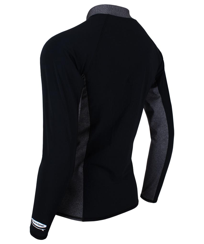 Nigseuwon Men'S Rash Guard Top Swimsuit Nsm-Rg371Bk
