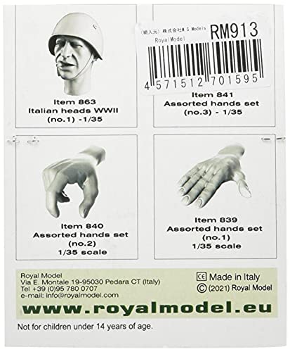 Royal Model 1/20 Skull (90mm) 4-Piece Resin Kit RM913