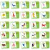 50 Cute Wind Animal Cognition Cards Cute Wind Parent-Child Communication Puzzle Enlightenment Education Cards