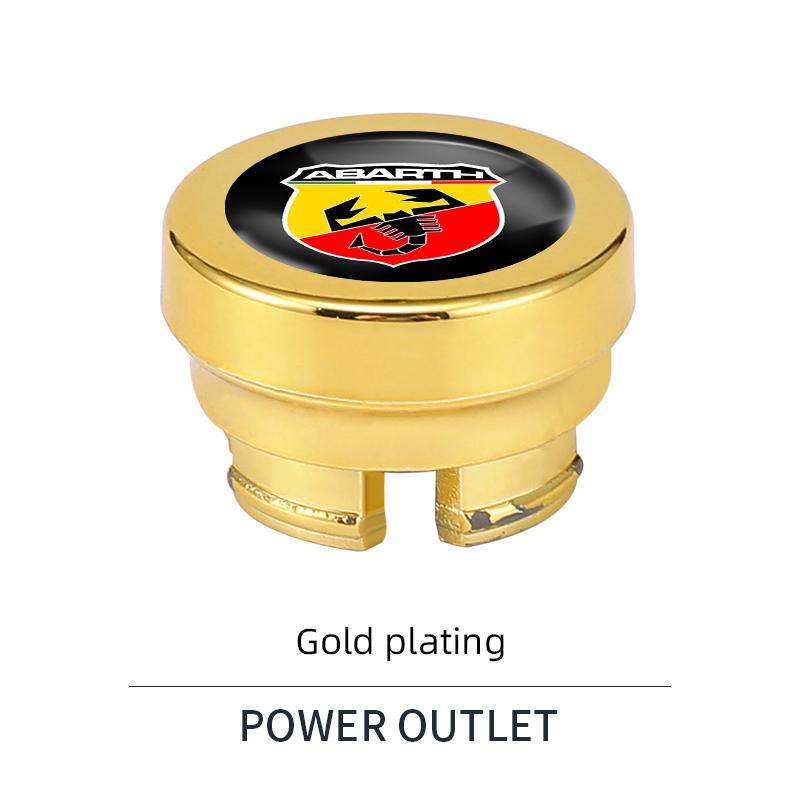 Car Cigarette Lighter Protective Cover Dust Plug Interior A Accessories For FIAT Abarth 500 Tipo  Punto Ducato Stilo Palio Bravo