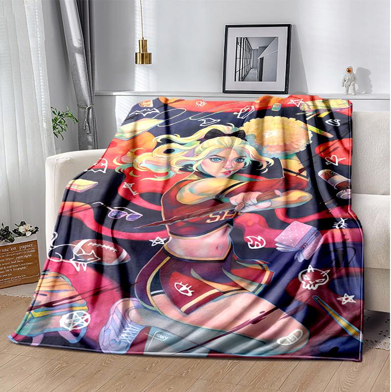 Buffy Flannel Blanket Soft Warm All-Season Throw, Design for Camping, Car Travel, Hiking Sofa, Bed, Office Perfect Gift for Parties