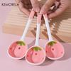 Cute Ceramic Strawberry Shaped Spoons Set - 2/4/6Pcs Perfect for Stirring Honey Coffee Rice -Ideal Tableware for Home Restaurant