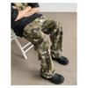 Mens Streetwear Camo Snake Print Loose Fit Straight Leg Denim Jeans Casual Fashion