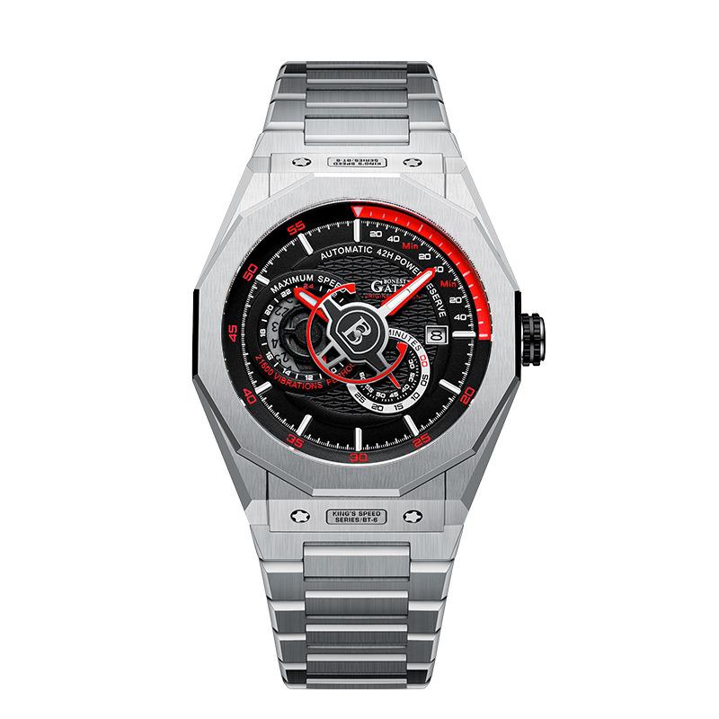 Bonest Gatti Watches Business, im Dunkeln leuchtende mechanische Uhr, wasserdichte Luxusuhr