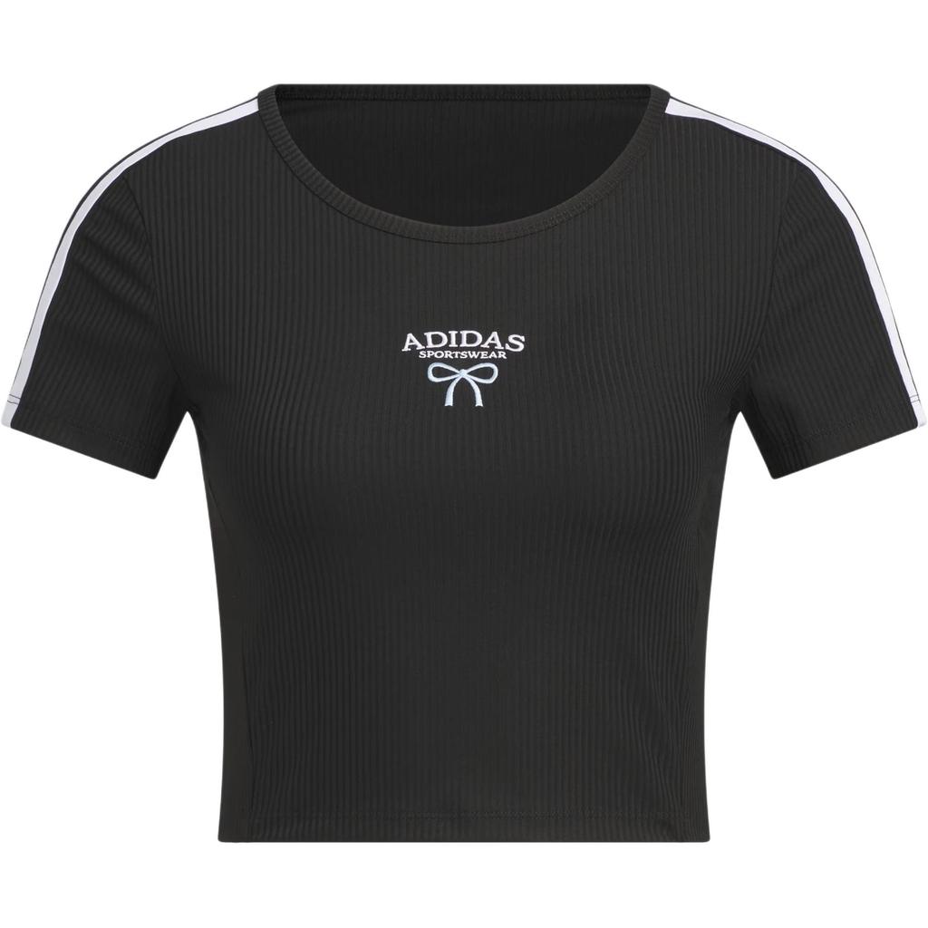 Adidas T Shirts Women's Black Crew Neck Moderate KE5791