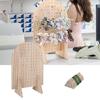 Double Sided Wood Jewelry Display Stand Stylish Wood Display Rack Table Organization Stand For Earrings And Small Items