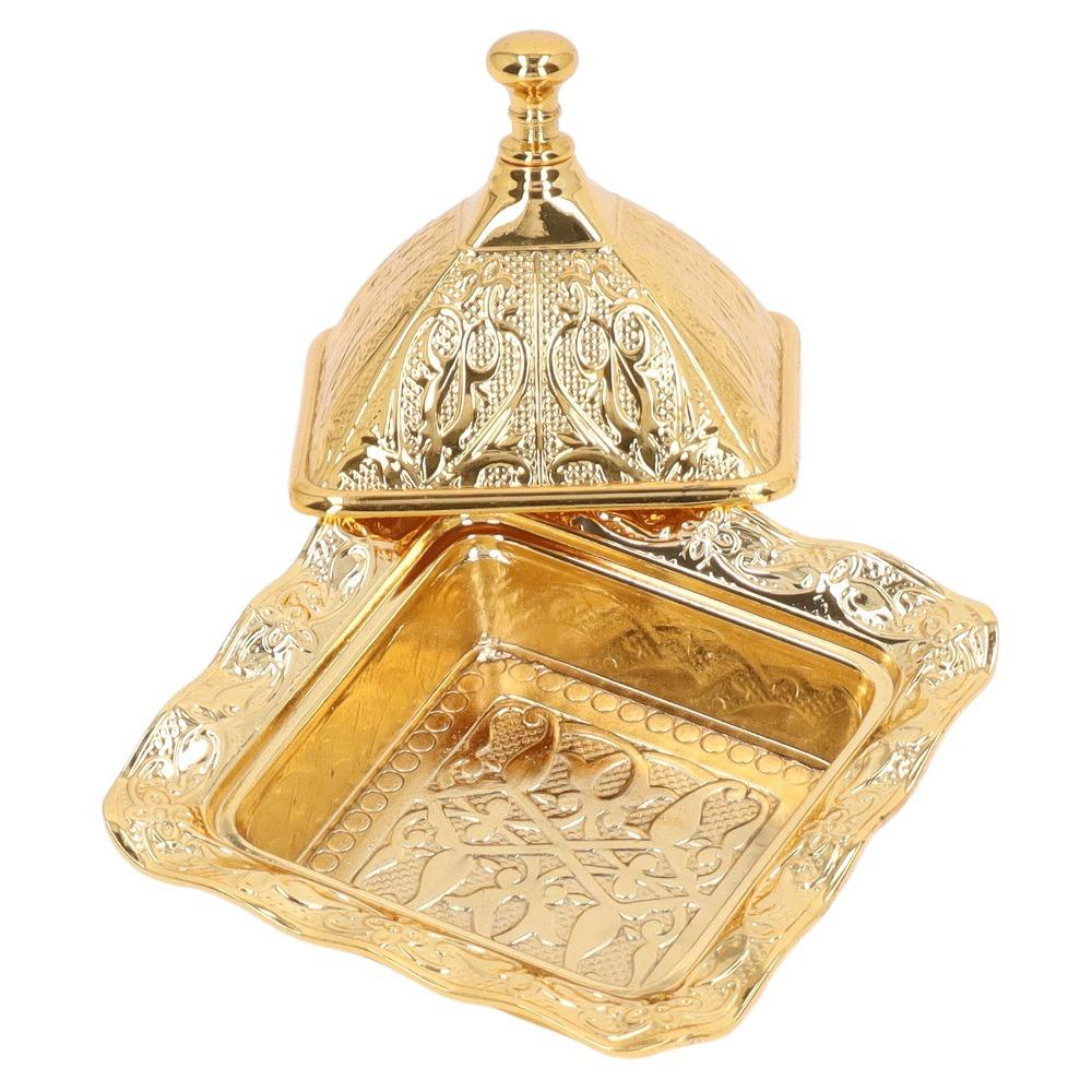 Quadrate Turkish Bowl Alloy Serving Dish Sugar Bowls Sugar Bowl  For Coffee Bar