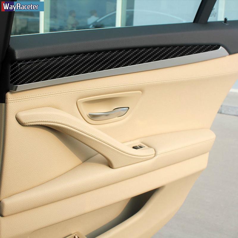 Anti Scratch Car Interior Trim Protective Film 5D Carbon Fiber Vinyl Sticker For BMW 5 Series F10 F11 2010-2017 Accessories