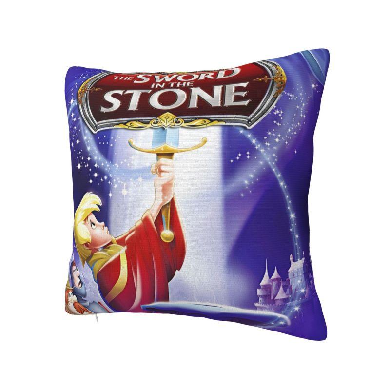 Custom Disney The Sword In The Stone Animated Movies Luxury Throw Pillow Cover Living Room Decoration Cushions for Sofa