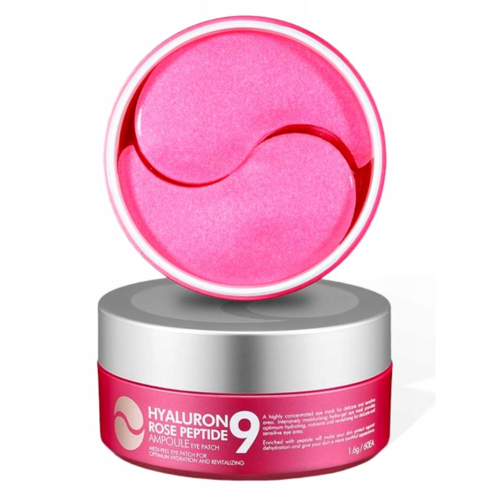 MEDI-PEEL Hyaluron Rose Peptide9 Ampoule Eye Patch 60 Pcs - Moisturizing Hydrogel Eye Patches