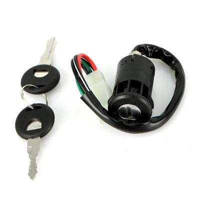 Universal Motorcycle Ignition Key Switch Lock 4 Wire Electric For ATV Go Kart Scooter Ignition Key Start Switch Parts Compatible