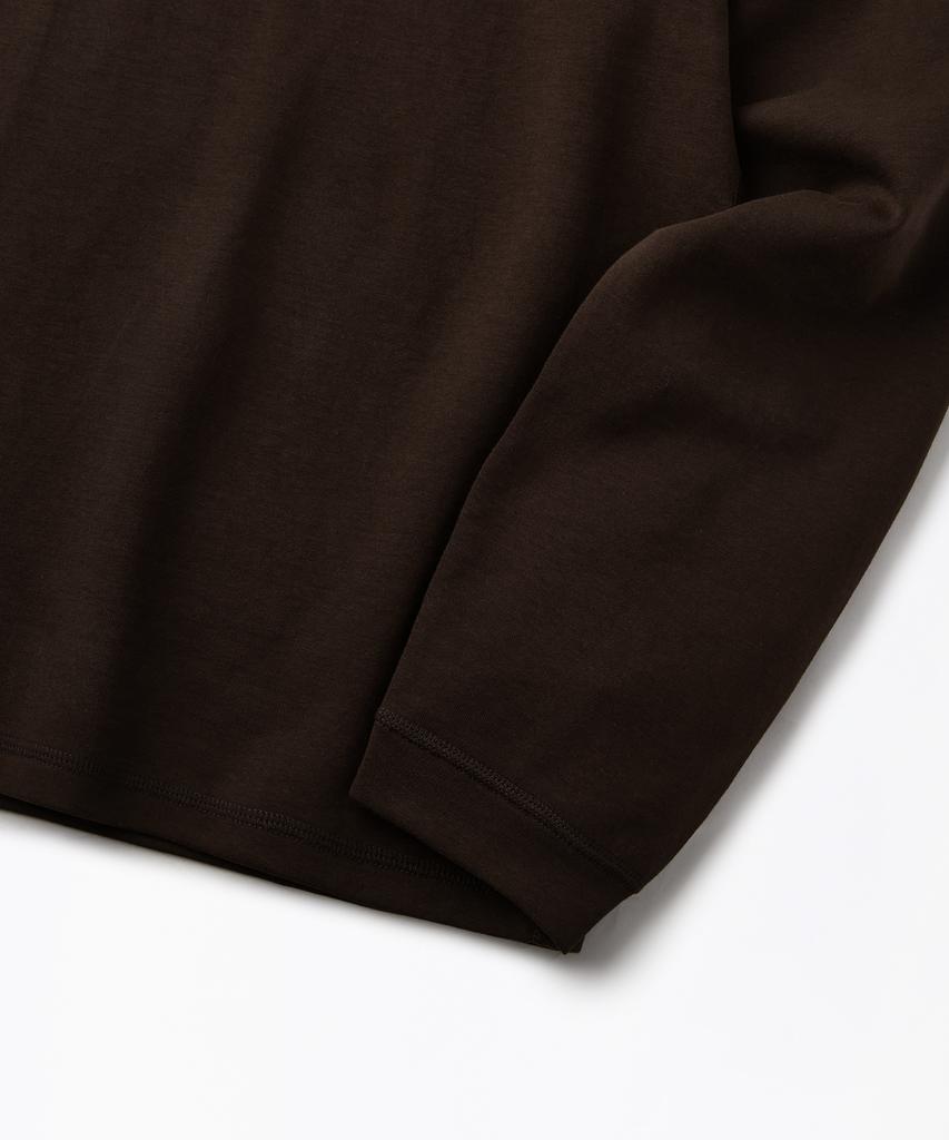 OUTSTANDING Turtleneck Long Sleeve Tee_Brown