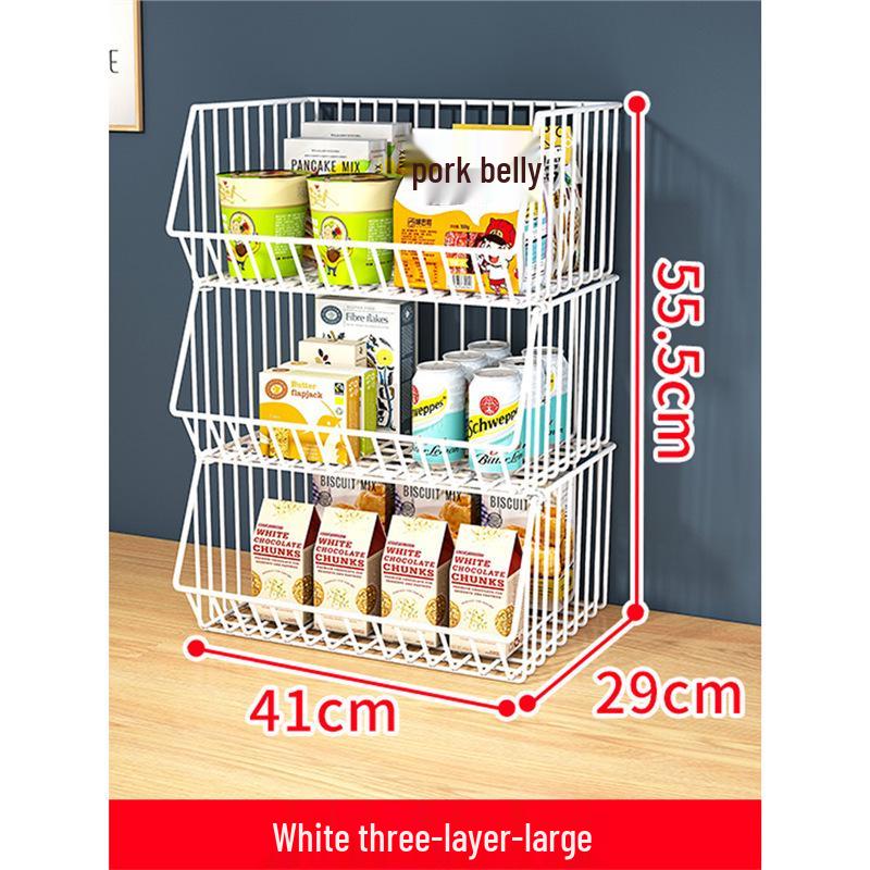 Multilayer Snack & Drink Storage Rack for Kitchen & Dining Table, Living Room & Tabletop Fruit Organizer