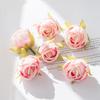 Günstige Seiden-Teeknospen Rosenköpfe Hochzeit Dekorative Kränze Festival Raumdeko Zuhause DIY Veredelung Künstliche Pflanzen Künstliche Blumen