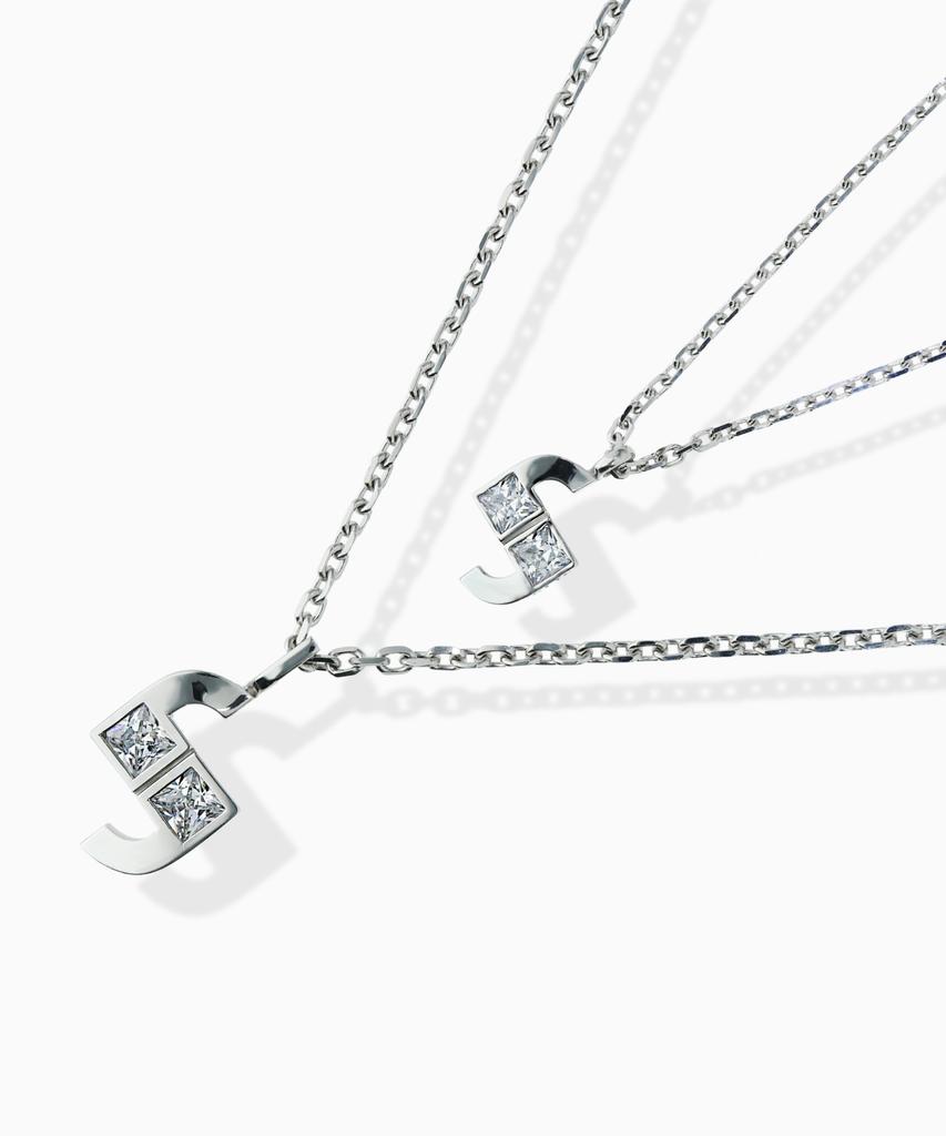 Valik [925 Silver] No.08 Signature Square Necklace [L]