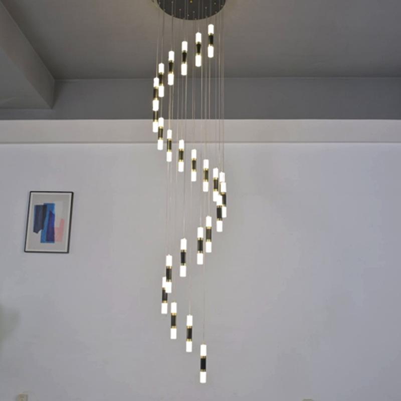 Modern Luxury Double-Head Pendant Light for Bedroom, Living Room, Staircase, and Restaurant