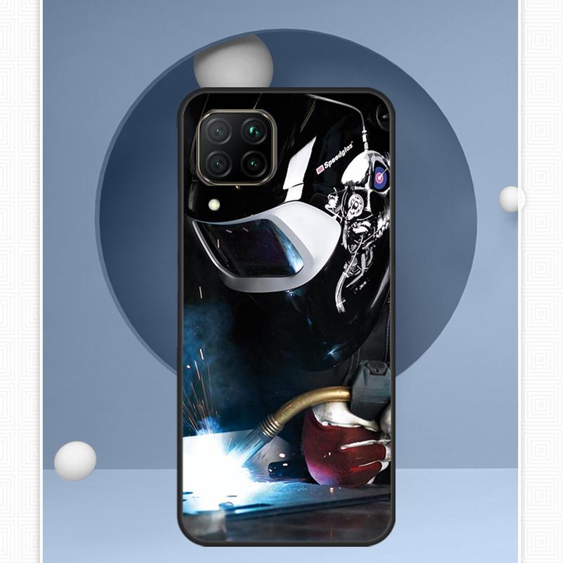 Welder Welding Hot Metal Worker For Huawei Nova Y91 Y60 Y70 Y72 Y90 Y61 12s 12i 11i 8i 10 9 SE P20 P40 Lite P30 P60 Pro Case