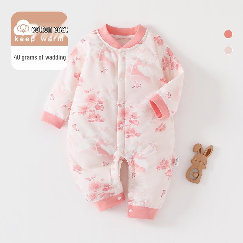 A-Class Baby Romper: Warm, Padded Spring/Autumn Cotton Jumper for Newborns Boys & Girls
