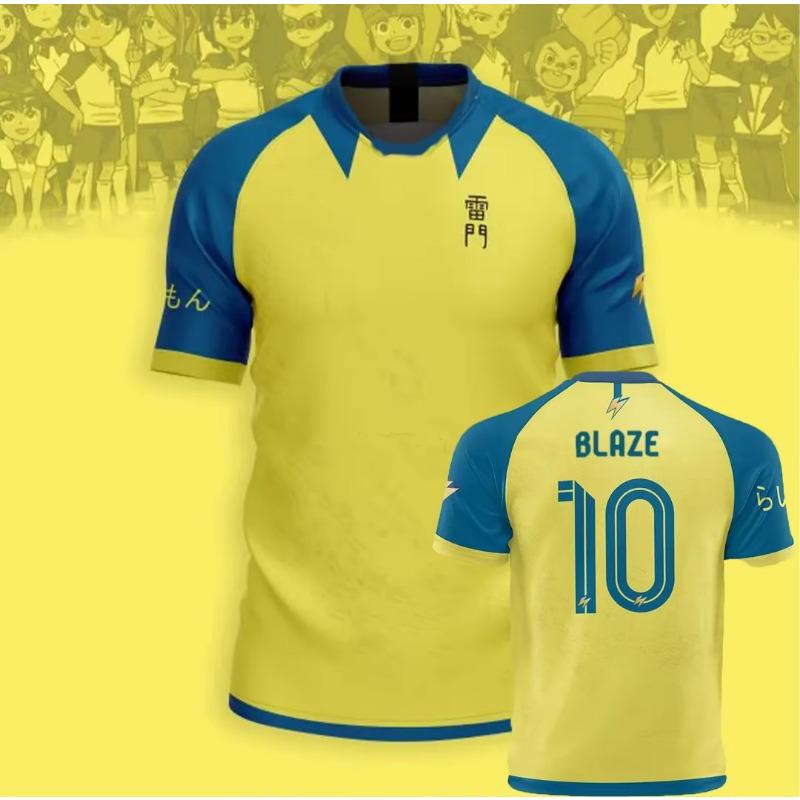Japan Soccer Anime Jersey Inazuma Eleven Kaio 3D Print T-shirt Men Women Fashion Short Sleeve Tops Tees Mark Evens Tshirt Sports