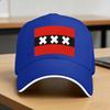 Amsterdam Flag Baseball Cap  Tennis Skate High Quality Hip Hop Hats Unisex Adult Yk Cool Design Snapback Cap