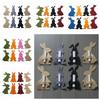 8pcs/set Funny Easter Bunny Coin Clip Colorful Felt Cotton Cloth Rabbit Cutlery Holders Unique Cartoon Dinnerware Decor