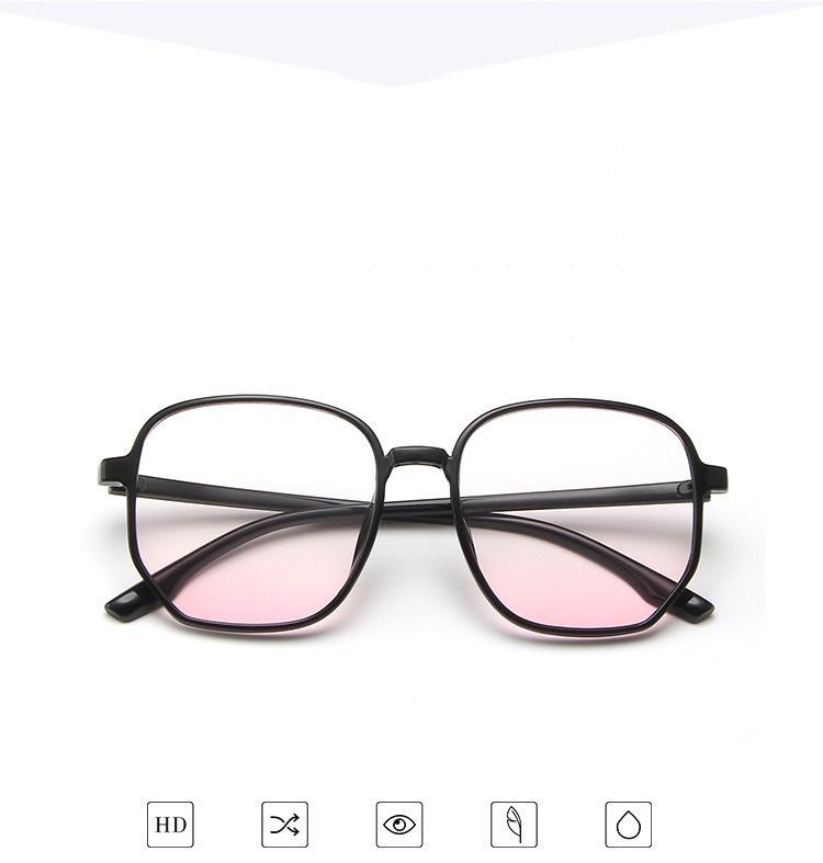 Anti Blue Light Near Sighted Glasses New Women Powder Blusher Glasses Moisture Resistant UV Large Frame Thin Face Myopia Eyewear