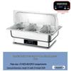 Chauffage de buffet Minai en acier inoxydable avec contrôle de température tactile