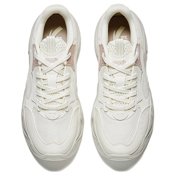 Anta Slip Resistant Abrasion Resistant Slip Resistant Abrasion Resistant Low Top Casual Shoes Women's White Pink 122528852-2