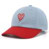 RXMC Melting Heart Two Tone Ball Cap_LIGHT BLUE/red