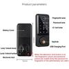 A1 TT Lock/ Tuya WiFi Auto Fingerprint Smart Door Lock Digital Electronic Door Lock With Door Sensor Password/IC Card/APP/Key