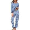 Women's Fashionable Casual Pajamas And Home Wear Long-sleeved Trousers Suit