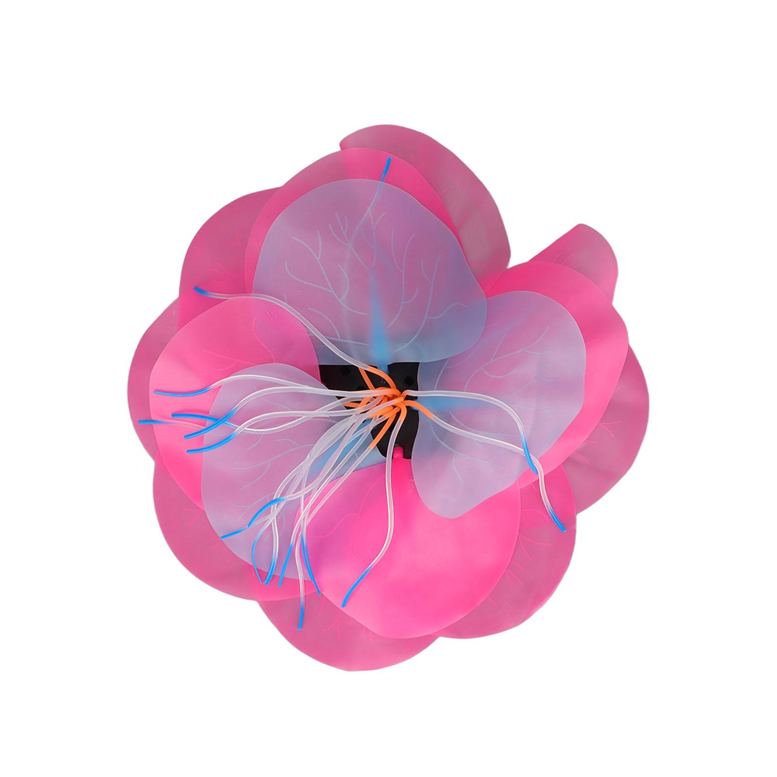 

Fish Tank Ornaments Silicone Glowing Naturally Lotus Plants Aquarium Decoration for Fish Tank розовый